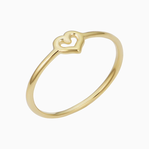 Golden Heart Ring 18k By Homo Spiritus